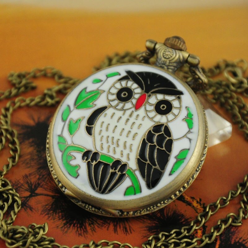 Montre à gousset mécanique  quartz "Owl" Ma montre à gousset